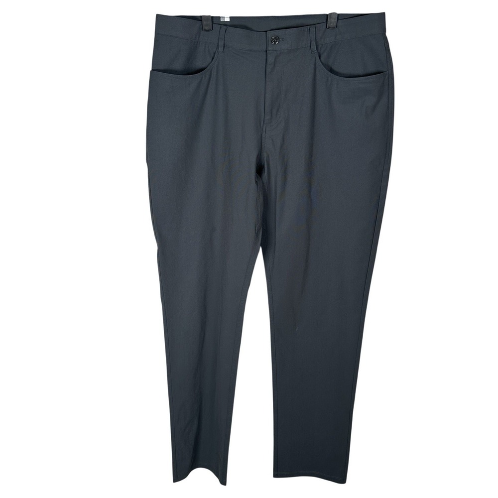 RHOBACK Delta Performance Golf Pants Mens Sz 38x34 Charcoal Gray Stretch Active